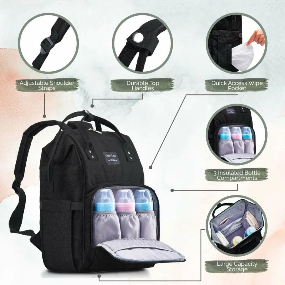 Diaper Bag Backpack Multi Functions